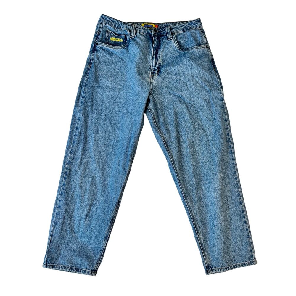 Empyre Easy Now Jeans Y2K Blue Denim Straight Leg Men's 32 Relaxed Fit Skate - Picture 3 of 16